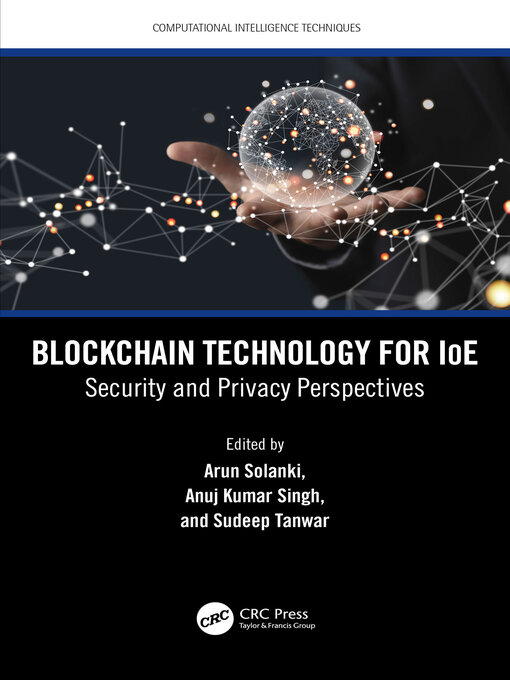 Title details for Blockchain Technology for IoE by Arun Solanki - Available